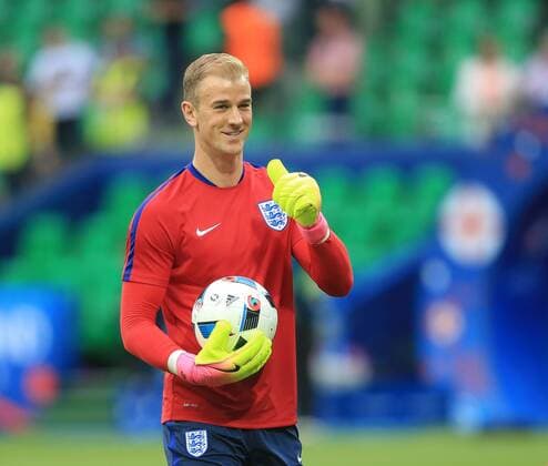 Joe Hart of England gives the thumbs up before the UEFA European Championship EM Europameisterschaft 2016 match at the Stade Geoffroy-Guichard, St Etienne. Picture date June 20th, 2016 Pic David Klein Sportimage via PA Images EDITORIAL USE ONLY. No use with unauthorised audio, video, data, fixture lists, club league logos or live services. Online in-match use limited to 120 images, no video emulation. No use in betting, games or single club league player publications.