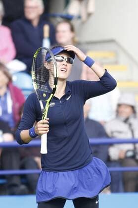 20.06.2016 Eastbourne, England. Aegon WTA Tennis Damen International Eastbourne Tennis Tournament. Andrea Petkovic (GER) defeats Saisai Zheng (CHN) by a score 5-7, 6-2, 6-4 in their 1st round match at Devonshire Park. xHongboxChenx  ActionPlus11752438