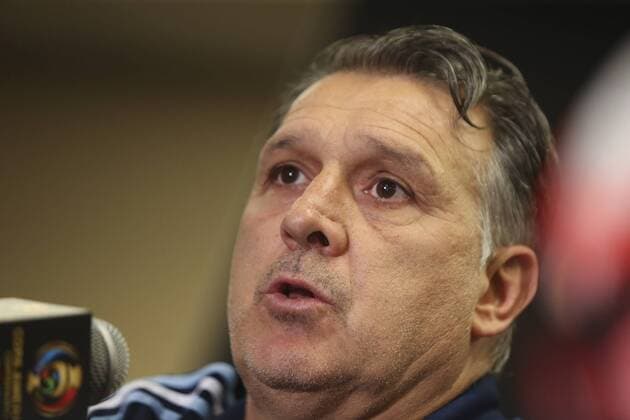 Copa America: Argentinien Pressekonferenz mit Gerardo Martino Argentina coach Gerardo Martino delivers a presser at the NRG Stadium in Houston, Texas, United States, 20 June 2016. Argentina will face the US on their Copa America Centenario semifinal match tomorrow. EFE David Fernandez ARGENTINA PRESSER !ACHTUNG: NUR REDAKTIONELLE NUTZUNG!  HOU032 20160621-636020680788137603