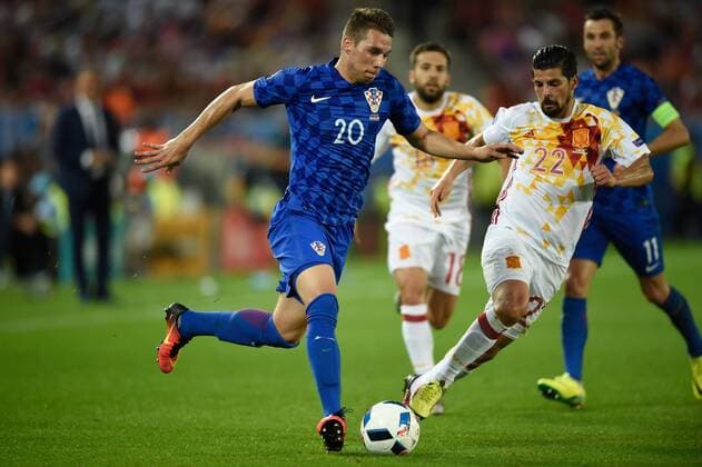 Marko Pjaca (cro) - Fussball, Nationalteam, Kroatien vs Spanien - UEFA EURO EM Europameisterschaft Fussball 2016 - Bordeaux - 21 06 2016 ThierryBreton 