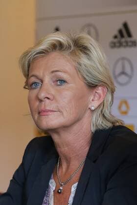 GER, PK DFB Fussball Nationalmannschaft Frauen 21.06.2016, GRASSAU, Hotel Golfresort Achental GER, Lehrgang DFB Frauen Nationalmannschaft Olympia 2016, im Bild Silvia Neid (Bundestrainerin) nordphotoxHofer