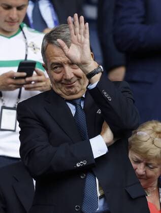 Paris Fußball EM 2016 Nordirland vs. Deutschland, der ehemalige DfB-Präsident Wolfgang Niersbach auf der Tribüne