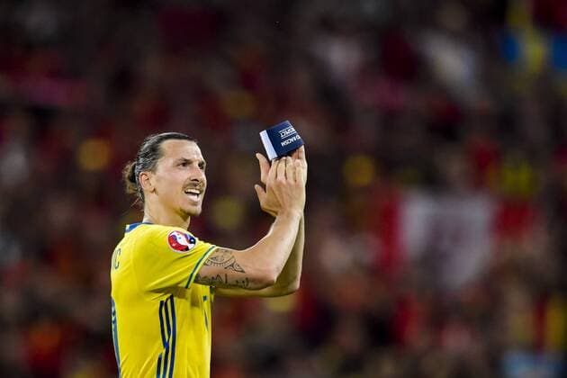 Schweden s Zlatan Ibrahimovic enttäuscht - Nizza, Fussball EM, Euro 2016, Nationalteam Länderspiel, Schweden vs. Belgien.  Copyright: JOELxMARKLUND BB160622JM158