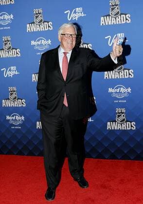 2016 June 22: Las Vegas NHL Eishockey Herren USA team owner Bill Foley poses for a photograph on the red carpet during the 2016 NHL Awards at the Hard Rock Hotel and Casino in Las Vegas, Nevada. (Photo by Marc Sanchez Icon Sportswire) NHL: JUN 22 NHL Awards Icon144160622273 EDITORIAL USE ONLY