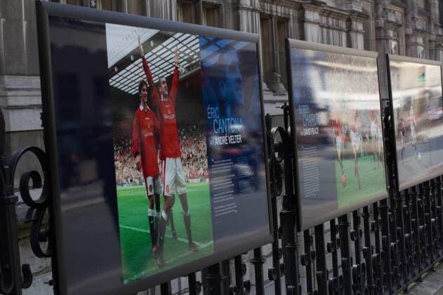 EURO 2016, Fußballausstellung am Hotel de Ville in Paris eric cantona NEWS: Exposition foot hotel de ville - PARIS - 24 06 2016 JustineVandermarliere Panoramic 