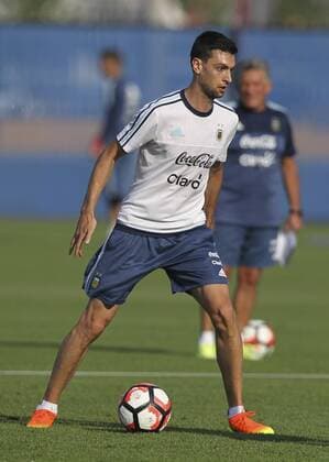 Argentinian player Javier Pastore during a training session at Quest Diagnostics field in East Rutherford, New Jersey, United States, 24 June 2016. EFE David Fernandez ARGENTINA TRAINING SESSION !ACHTUNG: NUR REDAKTIONELLE NUTZUNG!  EAS013 20160625-636024162975173288