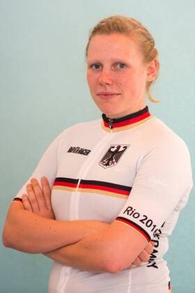 Rio 2016, Radsport, Straße, Präsentation deutsche Teilnehmer Empfang und Vorstellung eines Teil der Olympia Teilnehmer für Rio im Rahmen der Deutschen Meisterschaften im Straßenradsport im Bild: Mieke Kroger (Bahn Ausdauer)