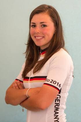 Rio 2016, Radsport, Straße, Präsentation deutsche Teilnehmer Empfang und Vorstellung eines Teil der Olympia Teilnehmer für Rio im Rahmen der Deutschen Meisterschaften im Straßenradsport im Bild: Lisa Klein (Bahn Ausdauer)