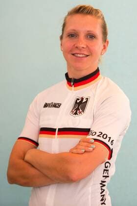 Rio 2016, Radsport, Straße, Präsentation deutsche Teilnehmer Empfang und Vorstellung eines Teil der Olympia Teilnehmer für Rio im Rahmen der Deutschen Meisterschaften im Straßenradsport im Bild: Stephanie Pohl (Bahn Ausdauer)