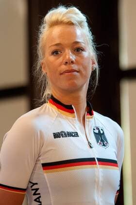Rio 2016, Radsport, Straße, Präsentation deutsche Teilnehmer Empfang und Vorstellung eines Teil der Olympia Teilnehmer für Rio im Rahmen der Deutschen Meisterschaften im Straßenradsport im Bild: Charlotte Becker (Bahn Ausdauer)