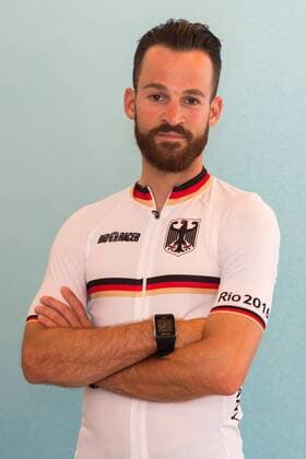 Rio 2016, Radsport, Straße, Präsentation deutsche Teilnehmer Empfang und Vorstellung eines Teil der Olympia Teilnehmer für Rio im Rahmen der Deutschen Meisterschaften im Straßenradsport im Bild: Simon Geschke (Straßenrennen)