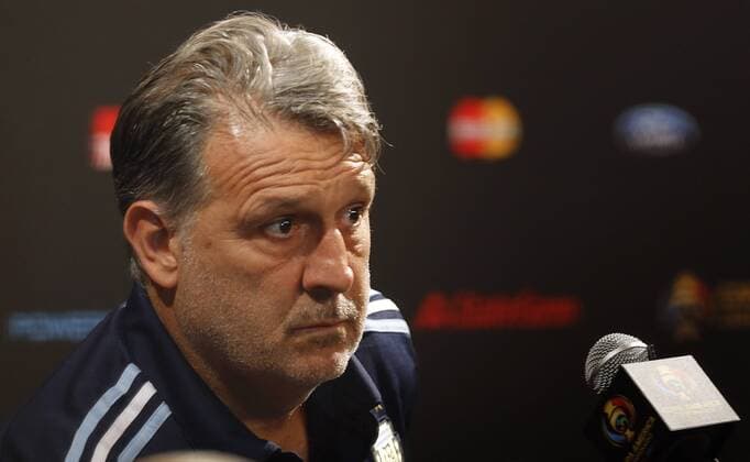 Argentina s coach Gerardo Martino delivers a pressert at Metlife stadium in East Rutherford, New Jersey, United States, 25 June 2016. Argentina will face Chile for their Copa America Centenario final match on Sunday. EFE Mauricio Duenas Castaneda ARGENTINA PRESSER !ACHTUNG: NUR REDAKTIONELLE NUTZUNG!  NEW003 20160626-636024966263281184
