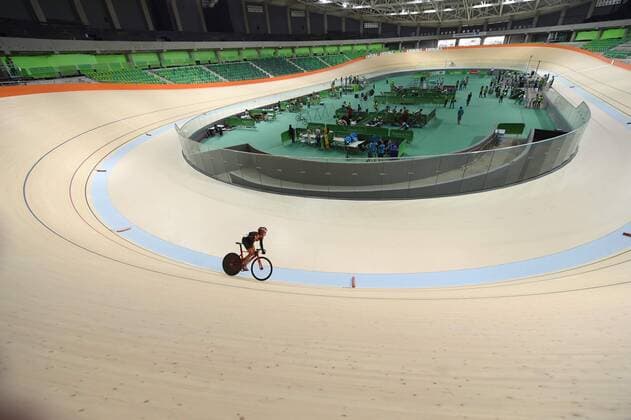 Entrega do Vel?dromo Rio 2016 RIO DE JANEIRO, Brazil - 26 06 2016: VELODROME DELIVERY RIO 2016 - Eduardo Paes delivers the Olympic Velodrome Rio to the President of Rio 2016, Carlos Arthur Nuzman. The works were delayed and delivery is the last of the Olympic Park Rio 2016 in Barra da Tijuca. (Photo: Celso Pupo FotoArena) 1152811  CelsoxPupo