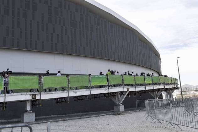 Entrega do Vel?dromo Rio 2016 RIO DE JANEIRO, Brazil - 25 06 2016: VELODROME DELIVERY RIO 2016 - Eduardo Paes delivers the Olympic Velodrome Rio to the President of Rio 2016, Carlos Arthur Nuzman. The works were delayed and delivery is the last of the Olympic Park Rio 2016 in Barra da Tijuca. (Photo: Celso Pupo FotoArena) 1152848  CelsoxPupo
