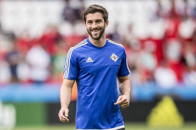 UEFA EURO EM Europameisterschaft Fussball 2016, Wales - Nordirland in Paris. Will Griggs. 2016-06-25  xORRExPONTUSx AB97367881