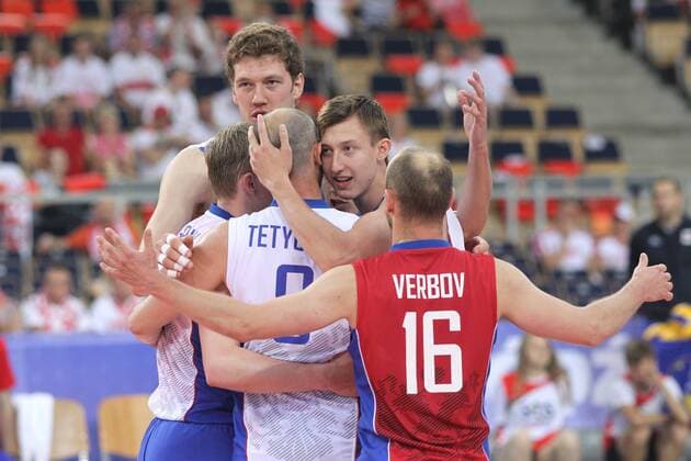2016.06.26 LODZ ATLAS ARENA FIVB MEN S VOLLEYBALL WORLD LEAGUE LIGA -- Nationalteam - Argentinien vs Russland -- DMITRIY MUSERSKIY & DMITRIY VOLKOV ALEXEY VERBOV -  20160626APPA_037AK