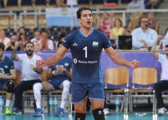 2016.06.26 LODZ ATLAS ARENA FIVB MEN S VOLLEYBALL WORLD LEAGUE LIGA -- Nationalteam - Argentinien vs Russland -- NICOLAS BRUNO -  20160626APPA_040AK