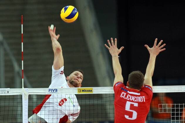 26.06.2016 LODZ , ATLAS ARENA SIATKOWKA MEZCZYZN, FIVB LIGA FIVB WORLD LEAGUE GROUPE D1 Nationalteam Länderspiel -- Polen - Frankreich -- (L) BARTOSZ KUREK - FRANCExOUT!  20160626CSJP3018