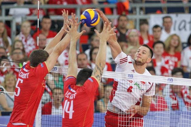 26.06.2016 LODZ LIGA SWIATOWA 2016 FIVB VOLLEYBALL WORLD LEAGUE 2016 Nationalteam Länderspiel - Poland - France -- BARTOSZ KUREK FRANCExOUT!  20160626FNMG060