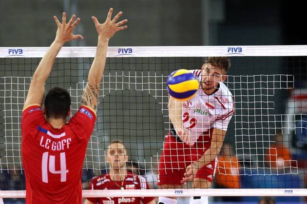 26.06.2016 LODZ , ATLAS ARENA SIATKOWKA MEZCZYZN, FIVB LIGA FIVB WORLD LEAGUE GROUPE D1 Nationalteam Länderspiel -- Polen - Frankreich -- (P) BARTOSZ BEDNORZ - FRANCExOUT!  20160626CSJP3023