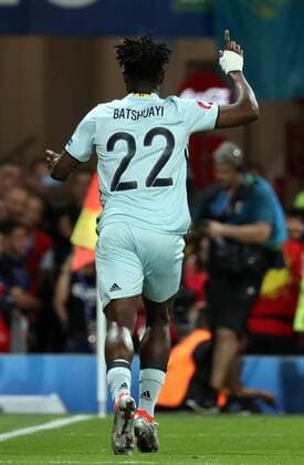 Belgium s Michy Batshuayi celebrates after the 0-2 goal during a soccer game between Belgian national soccer team Red Devils and Hungary, in the round of 16 of the UEFA EURO EM Europameisterschaft Fussball 2016 European Championships, on Sunday 26 June 2016, in Toulouse, France. The Euro2016 tournament is taking place from 10 June to 10 July. VIRGINIExLEFOUR  x04879398x