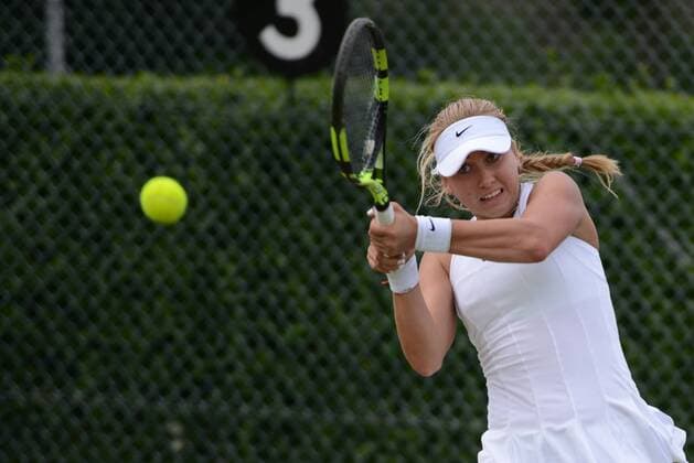 June 26, 2016 - London, England - ANASTASIA POTAPOVA of Russia in her first round match vs. Y. Lee in the Nike Junior International Roehampton tennis tournament. Tennis 2016 - Nike Junior International Roehampton - Day 1 - ZUMAl132