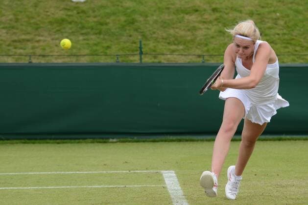 June 26, 2016 - London, England - EDEN RICHARDSON of Great Britain in her first round match vs. M. Coppoc in the Nike Junior International Roehampton tennis tournament. Tennis 2016 - Nike Junior International Roehampton - Day 1 - ZUMAl132