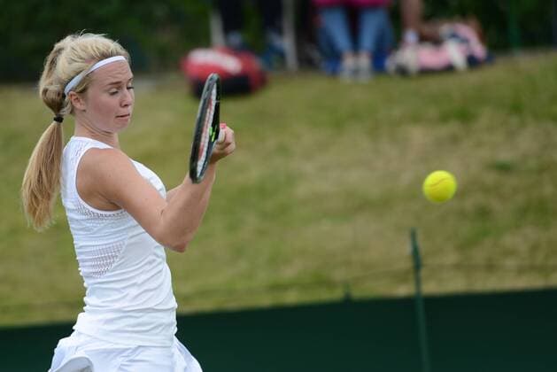 June 26, 2016 - London, England - EDEN RICHARDSON of Great Britain in her first round match vs. M. Coppoc in the Nike Junior International Roehampton tennis tournament. Tennis 2016 - Nike Junior International Roehampton - Day 1 - ZUMAl132