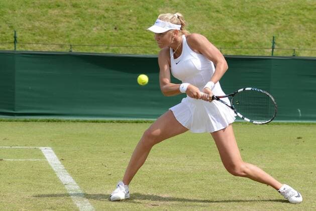 June 26, 2016 - London, England - OLESYA PERVUSHINA of Russia in her first round match vs. E. lazic in the Nike Junior International Roehampton tennis tournament. Tennis 2016 - Nike Junior International Roehampton - Day 1 - ZUMAl132