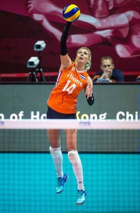 June 26, 2016 - Hong Kong, Hong Kong S.A.R, China - LAURA DIJKEMA in action for The Netherlands.FIVB Volleyball World Grand Prix Hong Kong 2016. Netherlands secure a place in the semi-finals with a 3-0 win over Germany in Hong Kong with scores of 26-24,25-20,25-22. Volleyball 2016 - FIVB World Grand Prix Hong Kong - ZUMAr144