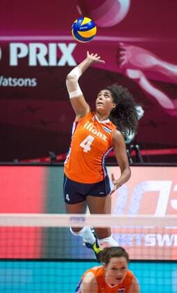 June 26, 2016 - Hong Kong, Hong Kong S.A.R, China - CELESTE PLAK of the Netherlands in action.FIVB Volleyball World Grand Prix Hong Kong 2016. Netherlands secure a place in the semi-finals with a 3-0 win over Germany in Hong Kong with scores of 26-24,25-20,25-22. Volleyball 2016 - FIVB World Grand Prix Hong Kong - ZUMAr144