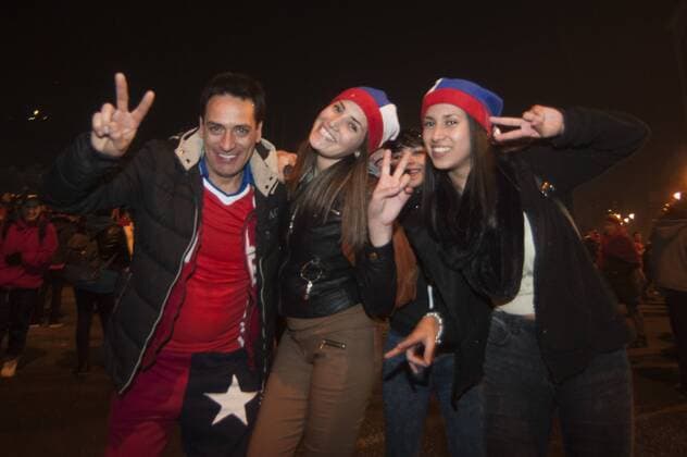Football, Argentina v Chile. Copa America Centenario Championship 2016. Chile s fans celebrates after the end game against Argentina for Copa America Centenario Championship final match at the Met Life stadium in New Jersey, USA. 26 06 2016 Sergio Pina Photosport Celebraciones por copArgentina v Chile, final Copa America Centenario 2016. 