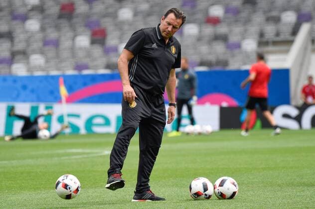 Training Belgien wilmots marc FOOTBALL : Ungarn vs Belgien - UEFA EURO EM Europameisterschaft, Nationalteam, Fussball 2016 - Toulouse - 26 06 2016 ThierryBreton Panoramic 