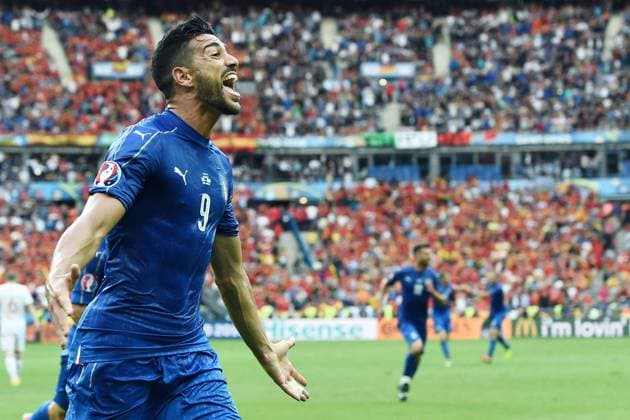 EURO 2016, Italien - Spanien Paris 27 06 2016 - Euro 2016 Italien vs Spanien Nationalteam: Graziano Pelle 