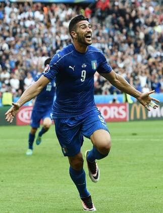 Paris - Fussball EM, Euro 2016, Nationalteam Länderspiel, Italien vs. Spanien: Graziano Pelle 