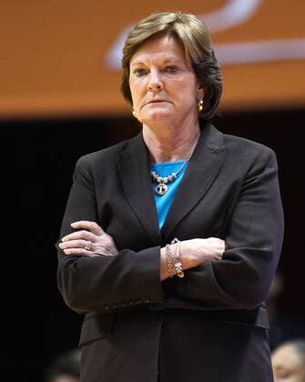 June 28, 2016 - Knoxville, Tenn., USA - PAT SUMMITT, the legendary University of Tennessee women s basketball coach, has died in Tennessee, the Pat Summitt Foundation announced this morning. She was 64. FILE PHOTO: December 22, 2010: Tennessee Lady Vols head coach Pat Summit during the game against the ETSU Lady Bucs at Thompson Boling Arena in Knoxville, Tenn. Coaching Legend Pat Summitt Dies - ZUMAc04_