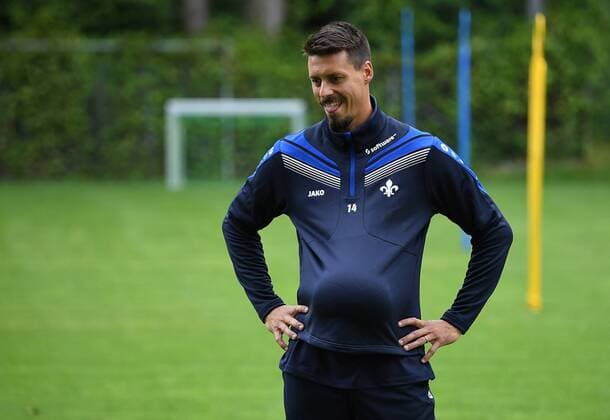 Bilder des Tages - SPORT 28.06.2016, xjhx, Fussball 1.Bundesliga, SV Darmstadt 98 Training emspor, v.l. Sandro Wagner (SV Darmstadt 98) Darmstadt