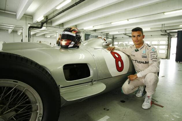 Motorsports: Trackday F1 Deutschland, Hockenheim zum großen Preis von deutschland, 94 Pascal Wehrlein (GER, Manor Racing MRT), 1955: Mercedes-Benz W 196 R Monoposto xJuergenxTapx xHochxZweix