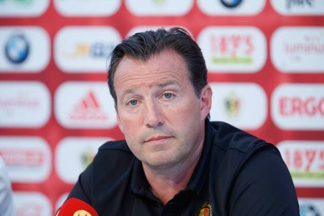 Belgium s head coach Marc Wilmots pictured during a press conference PK Pressekonferenz of Belgian soccer team Red Devils in Bordeaux, France, during the Euro 2016 UEFA European Championship EM Europameisterschaft in France, on Wednesday 29 June 2016. The Euro2016 tournament is taking place from 10 June to 10 July. Next Friday Belgium will play Wales in the quarter finals. BRUNOxFAHY  x04881118x
