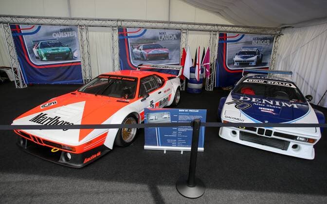 FORMULA 1 - GP of Austria 2016 SPIELBERG,AUSTRIA,30.JUN.16 - MOTORSPORTS, FORMULA 1 - Grand Prix of Austria, Red Bull Ring, preview. Image shows the old BMW M1 Procar cars driven by Niki Lauda and Gerhard Berger. GEPAxpictures xMaticxKlansek