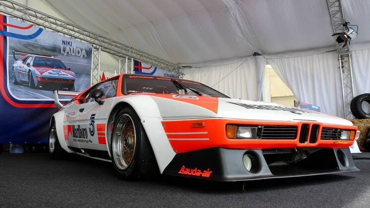 FORMULA 1 - GP of Austria 2016 SPIELBERG,AUSTRIA,30.JUN.16 - MOTORSPORTS, FORMULA 1 - Grand Prix of Austria, Red Bull Ring, preview. Image shows a old BMW M1 Procar car driven by Niki Lauda. GEPAxpictures xMaticxKlansek