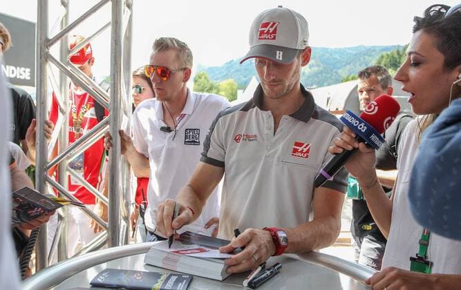 FORMULA 1 - GP of Austria 2016 SPIELBERG,AUSTRIA,30.JUN.16 - MOTORSPORTS, FORMULA 1 - Grand Prix of Austria, Red Bull Ring, preview. Image shows Romain Grosjean (FRA Haas). GEPAxpictures xMarioxKneisl