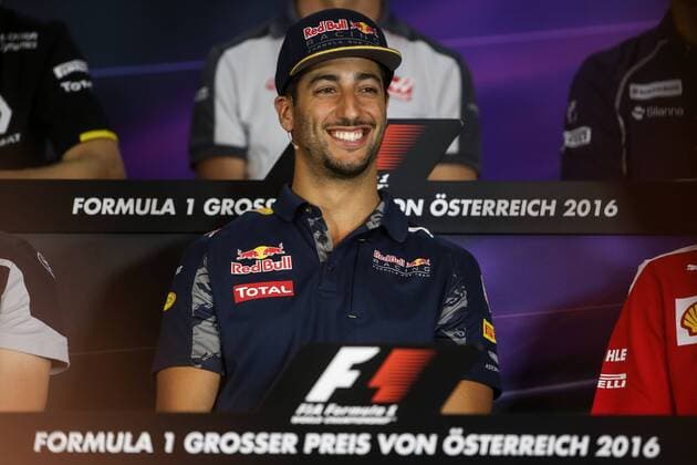 FORMULA 1 - GP of Austria 2016 SPIELBERG,AUSTRIA,30.JUN.16 - MOTORSPORTS, FORMULA 1 - Grand Prix of Austria, Red Bull Ring, preview, press conference PK Pressekonferenz Image shows Daniel Ricciardo (AUS Red Bull Racing). GEPAxpictures xDanielxGoetzhaber