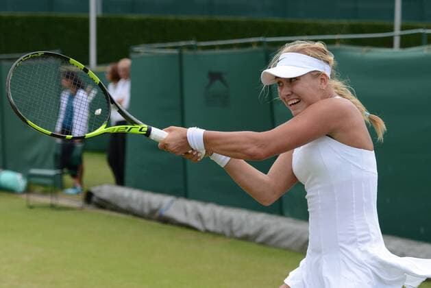 June 30, 2016 - London, England - ANASTASIA POTAPOVA of Russia in her semifinal match vs. O. Danilovic in the Nike Junior International Roehampton tennis tournament. Tennis 2016 - Nike Junior International Roehampton - Day 5 - ZUMAl132