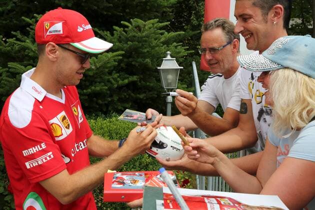 Austrian Grand Prix Zeltweg - Spielberg, 30. 06. 2016 Ankunft der Fahrer Sebastian VETTEL