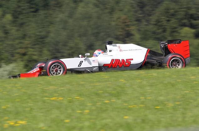 FORMULA 1 - GP of Austria 2016 SPIELBERG,AUSTRIA,01.JUL.16 - MOTORSPORTS, FORMULA 1 - Grand Prix of Austria, Red Bull Ring, free practice. Image shows Romain Grosjean (FRA Haas). GEPAxpictures xMarioxKneisl