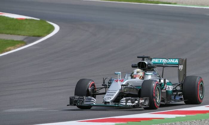 FORMULA 1 - GP of Austria 2016 SPIELBERG,AUSTRIA,01.JUL.16 - MOTORSPORTS, FORMULA 1 - Grand Prix of Austria, Red Bull Ring, free practice. Image shows Lewis Hamilton (GBR Mercedes GP). GEPAxpictures xMarioxKneisl