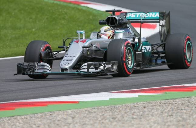 FORMULA 1 - GP of Austria 2016 SPIELBERG,AUSTRIA,01.JUL.16 - MOTORSPORTS, FORMULA 1 - Grand Prix of Austria, Red Bull Ring, free practice. Image shows Lewis Hamilton (GBR Mercedes GP). GEPAxpictures xMarioxKneisl