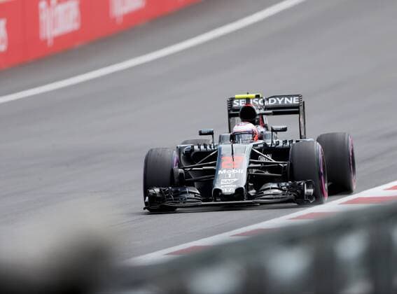 FORMULA 1 - GP of Austria 2016 SPIELBERG,AUSTRIA,01.JUL.16 - MOTORSPORTS, FORMULA 1 - Grand Prix of Austria, Red Bull Ring, free practice. Image shows Jenson Button (GBR Mc Laren Honda). GEPAxpictures xHansxOberlaender