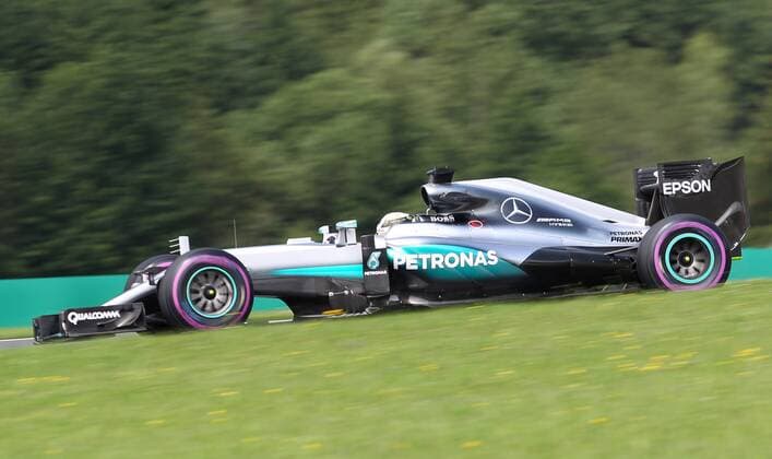 FORMULA 1 - GP of Austria 2016 SPIELBERG,AUSTRIA,01.JUL.16 - MOTORSPORTS, FORMULA 1 - Grand Prix of Austria, Red Bull Ring, free practice. Image shows Lewis Hamilton (GBR Mercedes GP). GEPAxpictures xMarioxKneisl